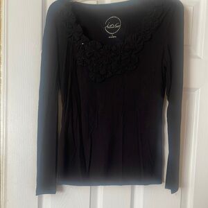 Black Long Sleeve Top